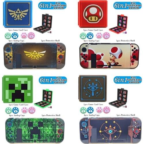 Newest Limited Editionfor Nintend Switch Protective Case Colourful Shell + 4 Analog Cover for NintendoSwitch Game Console & Joy