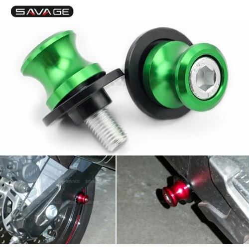 10MM Swingarm Spools For KAWASAKI Z750 Z250 Z300 Z1000 ER6N ER-6F VERSYS 650 Sliders Motorcycle Accessories CNC Stand Screws