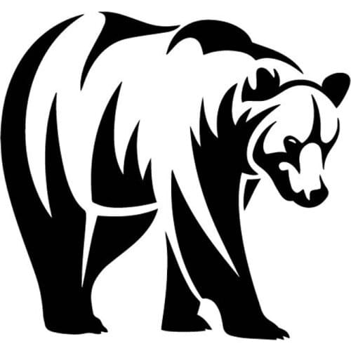 16.5CM*15.5CM Brown Bear Creative Car Stickers Vinyl Decal Accessories Bumper Decor