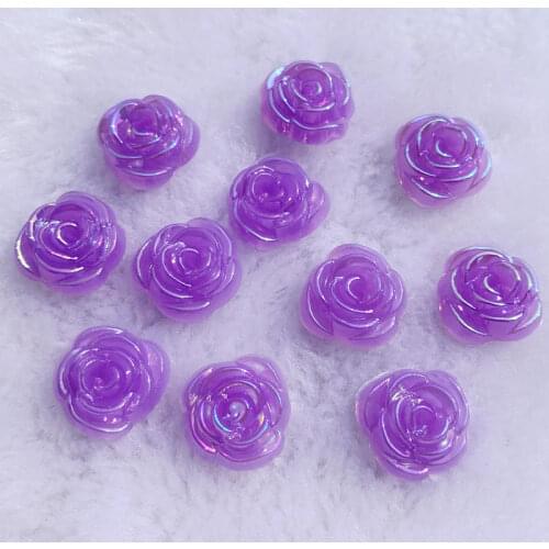 200pcs/lot Flat Back ResinsCabochon Scrapbook, 3D Resin Rose Flower Fit Phone Embellishment DIY 14mm -E047*5