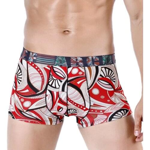 3pcs Direct Sale New Mens Modal Cotton Printing Boxer Briefs Trendy Boxer Briefs 13 Colors L-3XL Exotic Clothing