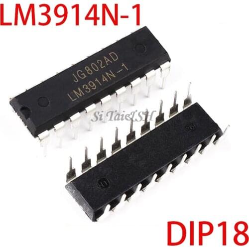 5PCS LM3914N-1 DIP18 LM3914-1 DIP LM3914N new and original IC