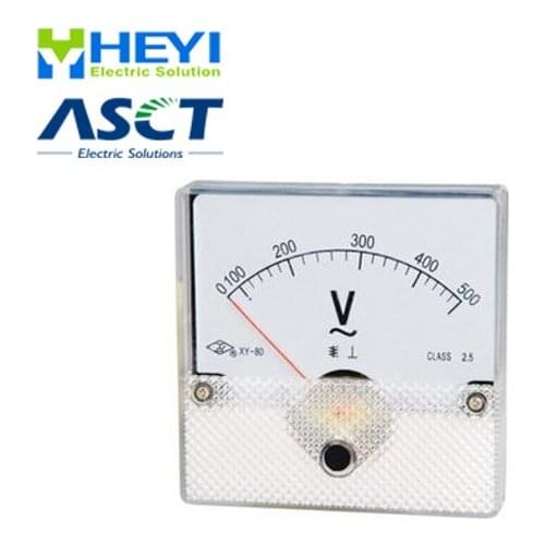 80*80mm analog panel meter Moving Iron Instruments DC voltage meter