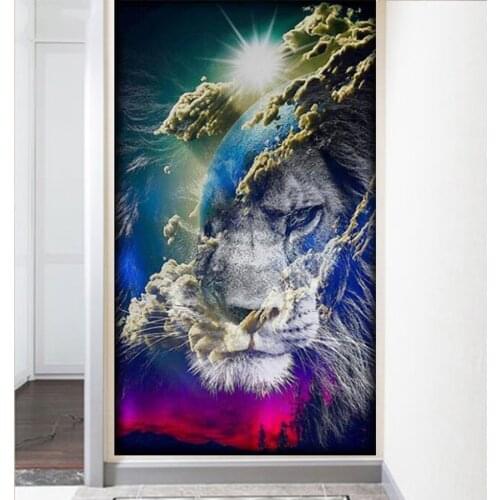 3D diy diamond embroidery fantasy lion diamond mosaic 3d square diamond painting cross stitch handicrafts and hobbies