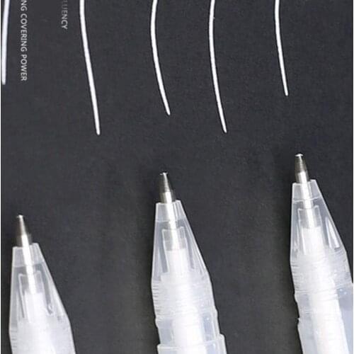 TWISTER.CK White Marker Pen Sketching Painting Pens Art Stationery Supplies Superior ink non-toxic odorless eco-friendly no fade