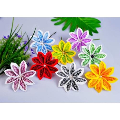 Free Shipping F1000-3 100pcs/ lot 9CM 10 colors Foam tiare hair pick women wear hair accessories Hawaii tropical flower