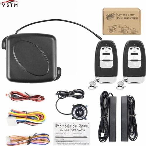 Lock Ignition Push Start Button RFID Starter Keyless Entry Start Stop Immobilizer Anti-theft System A Auto Car Alarm Car Engin