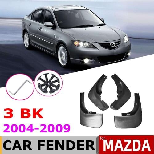 Car Mudflaps For Mazda 3 BK Sedan Saloon 2009 2008 2007 2006 2005 2004 Fender Mud Guard Flap Splash Flaps Mudguards Accessories