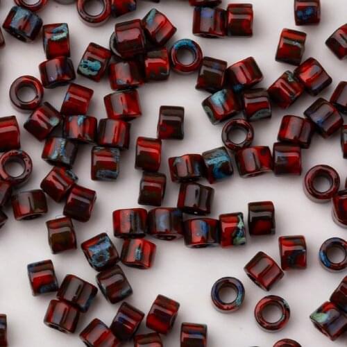 Taidian Miyuki Delica Seedbeads 11/0 Crystal 1.3*1.6mm Beadsjewelry Pearl Craft Supplies For Native Miyukiaddict 5g About1000pcs