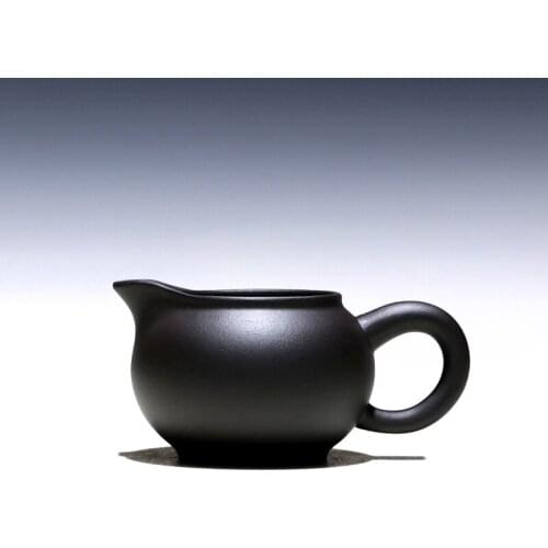 Two 】 yixing all hand purple sand tea undressed ore violet arenaceous stone fair yellow cup 200 cc