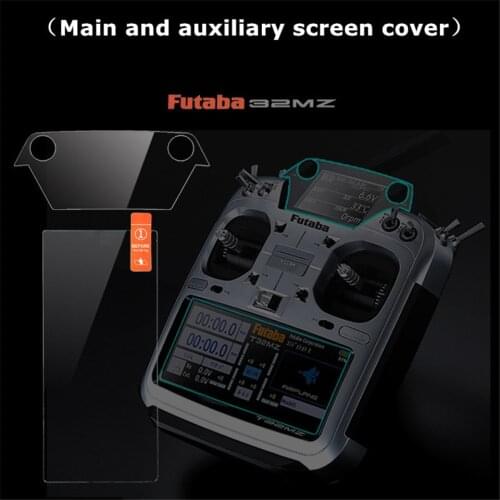 Futaba 32mz T32mz Main and Auxiliary Screen Protector Case Radio Cart RC Remote Controller Transmitter Protection Spare Parts