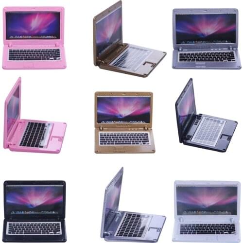 Simulation Laptop Mini Portable Foldable For 18-Inch American Doll Accessories, Generation, Girl Toy Gifts