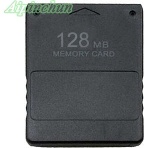 Aipinchun 10pcs/Lot 128M Memory Card Save Game Data Stick for Sony Playstation 2 PS2 Wholesale