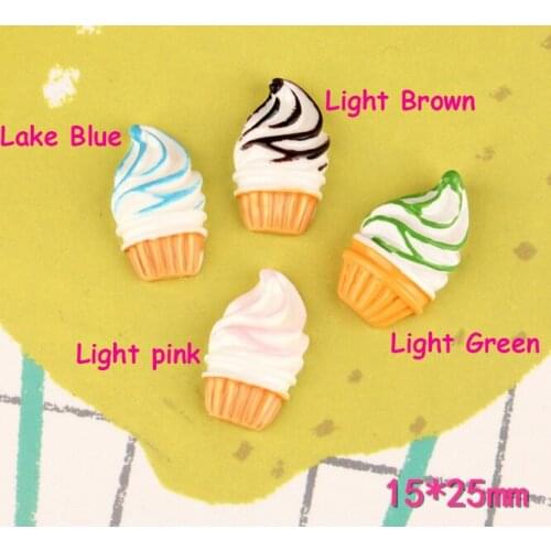 Charm resin ice cream DIY accessories mobile phone shell accessories childrens hair play jewelry