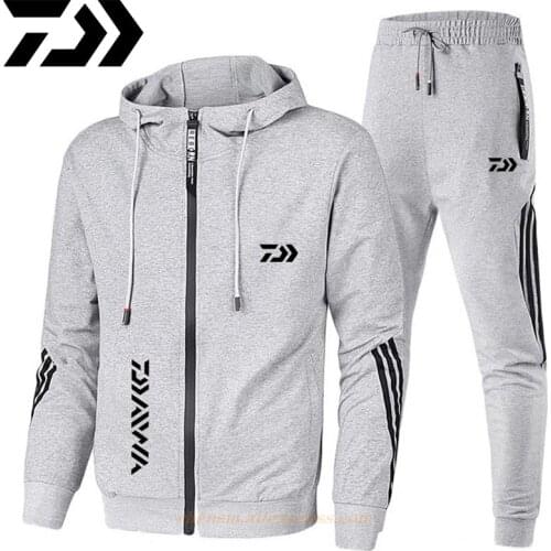 DAIWA Fishing Clothing Spring Autumn 2021 Fishing Suit Cotton Outdoor Camping Hiking Sport Set Striped Clothes Fishing Suits
