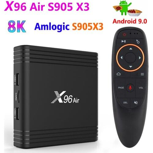 Smart TV Box X96 Air Amlogic S905X3 Android 9.0 4GB 32GB 2.4G 5G Wifi BT4.1 Set Top Box 1080P 4K Netflix Media Player