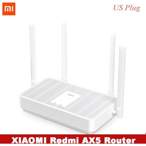 Xiaomi Redmi AX5 Router WiFi 6 5-Core 4 High Gain Antennas Wider Router Dual Band Wireless WiFi Router Networking Wifi Adater