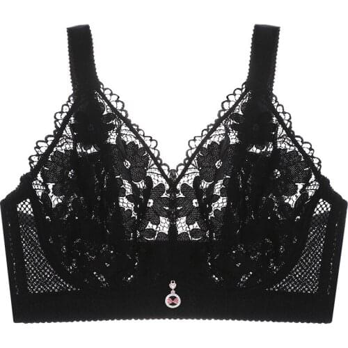 Sexy Lace Bras Women Thin Plug size Bras Soft Comfort Underwear Brassieres F Cop ff