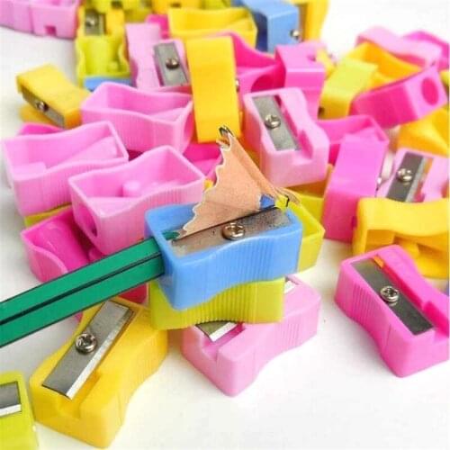 Cute Color Pencil Sharpener Kawaii School Supplies Stationery Items Student Prize for Kids Gift
