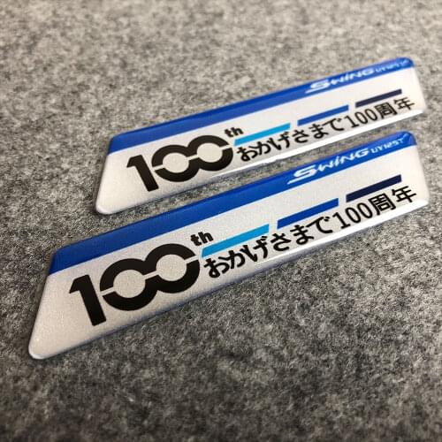 3D Reflective 100th anniversary Side Strip Sticker Motorcycle Accessories Tank Decal For Suzuki GSXR GSR GW250 400 600 750 1000