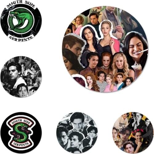 TV Riverdale Icons Pins Badge Decoration Brooches Metal Badges For Clothes Backpack Decoration 58mm