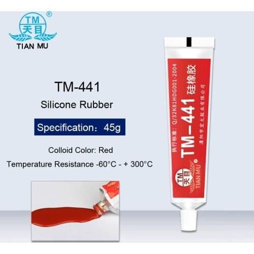 1PCS TM-441 Red Silicone Rubber Electronic Seal Waterproof Corrosion Protection Insulated Glue Electric Heat Pipe Sealing Glue