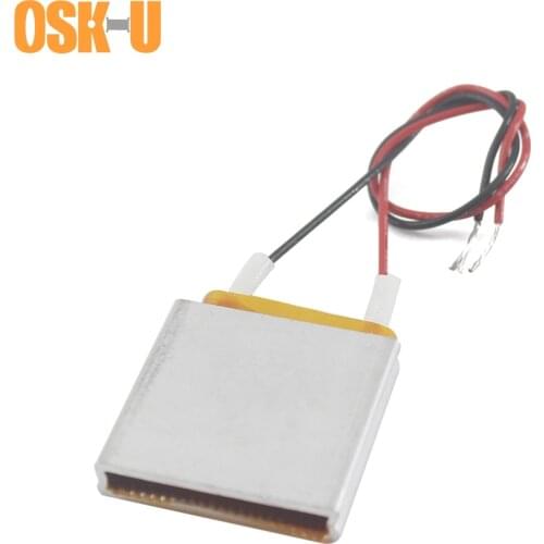 2PCS 12V Thermostatic PTC Heating Element 30x30x6mm 230/140/80/60 Celsius Degree Aluminium Cover PTC Electric Heater Element