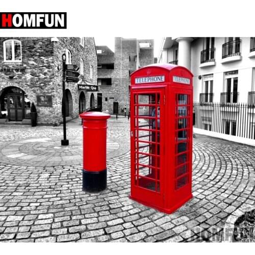 HOMFUN Full Square/Round Drill 5D DIY Diamond Painting "the view of the city" Embroidery Cross Stitch 3D Home Decor Gift A11673