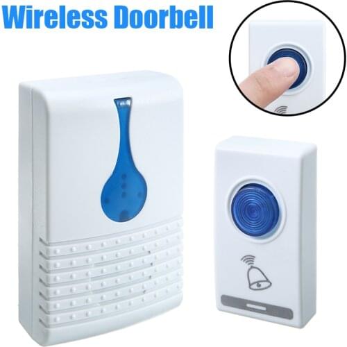1PC Wireless Waterproof Doorbell Home Security Door Ring Receiver Transmitter 32 Melodies 100M Range Double Speakers