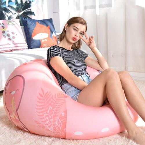Croker Horse Children Pudding Style Lazy Sofa Bean Bag Solid Chair Covers Without Filler/Inner Puff Couch Tatami for Living Room