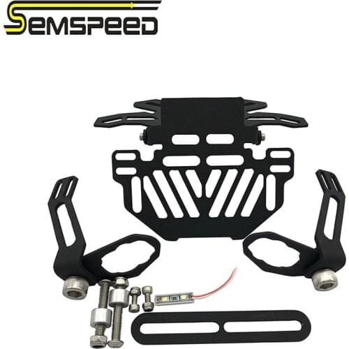 Motorcycle Rear License Plate Mount Holder W/ Turn Signal Light For Honda For Kawasaki Z750 Z800 For YAMAHA MT07 MT09 MT10 R1 R3