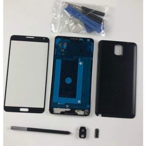 For Samsung Galaxy Note 3 N900 N9005 LCD Display Touch Screen Panel+full Housing Middle Frame Back Battery Cover+Tools(no LCD)