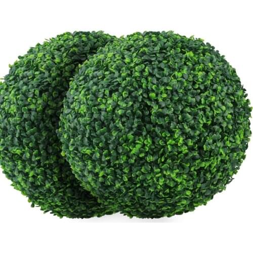 Hot Sale 4 Layers Artificial Plant Topiary Ball Faux Boxwood Decorative Balls for Backyard Balcony Garden Wedding and Home Decor