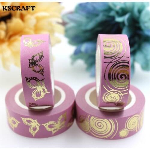 15mm*10m Adhesive Tape for Scrapbooking DIY Craft Sticky Deco Masking Japanese Paper Washi Tape Butterflies