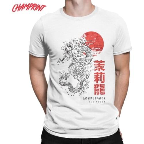 Jasmine Dragon Tea House Avatar The Last Airbender Men T Shirt Funny Tees Short Sleeve T-Shirts Pure Cotton Party Clothes
