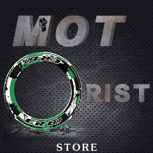 A set of 4pcs Thick Edge Outer Rim reflective Sticker Stripe Wheel Decals Fit for KAWASAKI ER-6N er6n er 6n