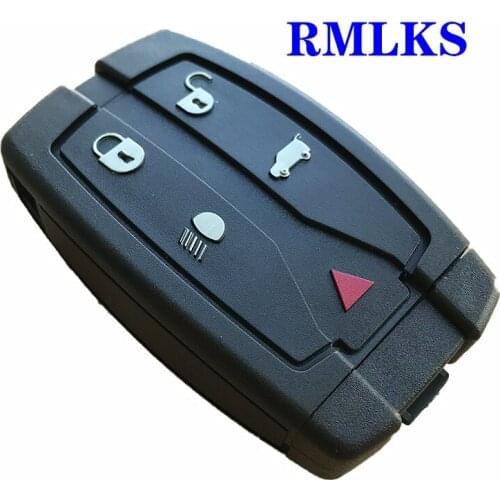 New Replacement 5 Buttons Remote Key Blade Fob Shell Case Fit For Land Rover Freelander 2 3 With Emergency Key