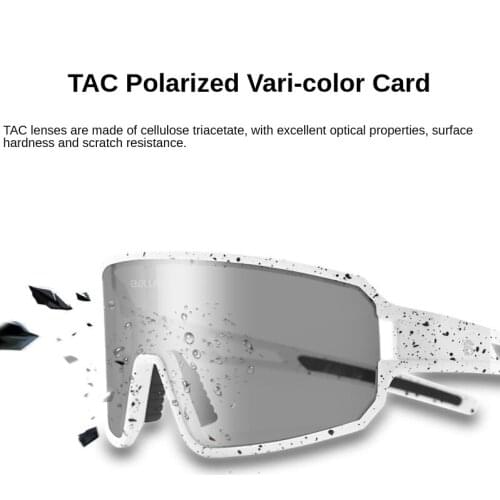 Cycling Glasses Ultra-Light TR90 Polarized Color Changing Eyewear Road Mountain Bike Goggles mens womens Unisex Sunglasses