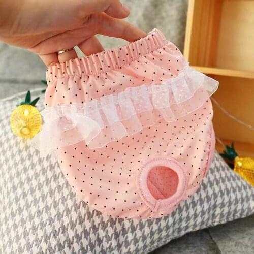 2019 Pet Dog Clothes Pink Grey Star Physiological Pants Puppy Dog Underwear Suspender Cute Shorts Diaper Sanitary Briefs Panties