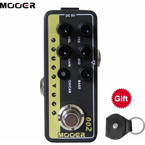 Mooer M002 UK Gold 900 Electric Guitar Effects Pedal Delay Reverb Accessories High Gain Tap Tempo Bass Preamp Amp Simulator