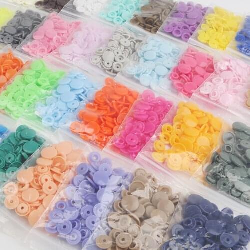 KAM T5 Plastic Snaps Button Fasteners 20/50/100/150Sets Bag Folder Dark Buckle Button Resin Garment Accessories For Baby Clothes