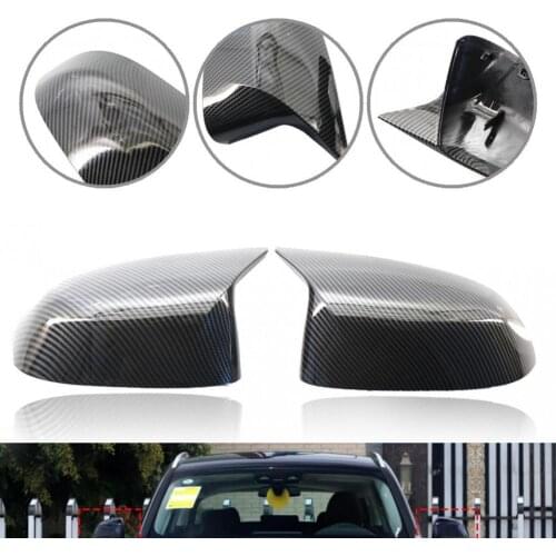 ABS 2Pcs Sturdy Left/Right Side Door Mirror Cover 51162446964 51162446965 Compact Side Door Mirror Cover High Reliability