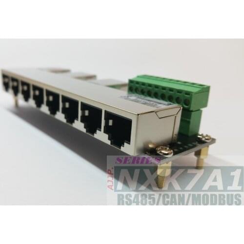 RS485 CAN MODBUS Industrial Controller Bus Serial Distribution Hub Connector RJ45 Intercommunication Network Port