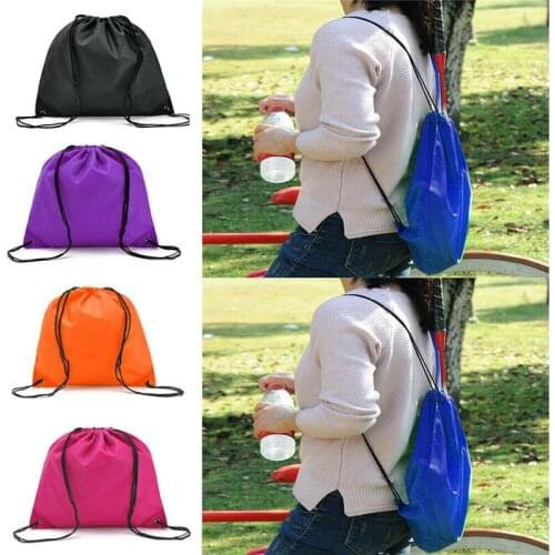 Hot Drawstring Bag Backpack Waterproof Gym Swim School Book Dance Sport Boy Girl