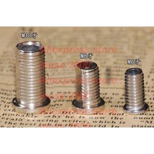 M6 M8 lighting hollow bolt steel pitch 1.0 mm Ceiling lights LED DIY hanging fastener hanger fastener nut