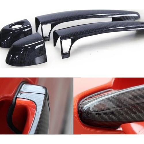 High quality 100% real carbon fiber Auto outer door handle cover for BMW 4 series F32 F33 F36 X1 E84 X3 F25 X4 F26 car styling
