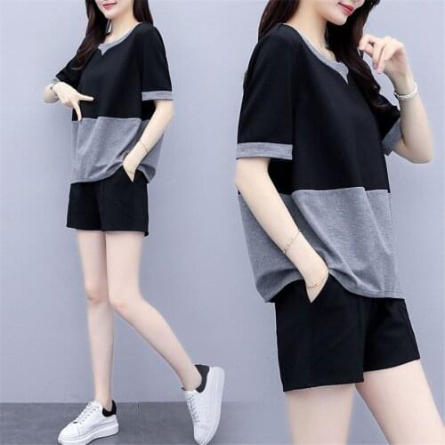 Plus size white outfit big tracksuits for women short top pants 2 piece set sportswear co-ord sets 2020 summer clothing