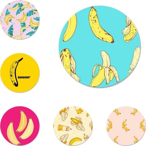 Delicious food yellow banana Icons Pins Badge Decoration Brooches Metal Badges For Clothes Backpack Decoration