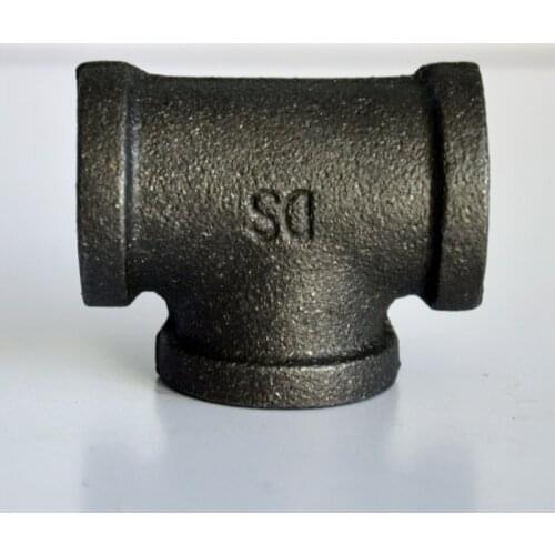 5Pcs/Lot G1/2" DN15 iron malleable tee pipe fittings handicraft Industrial pipe fittings Tee Type Home Furnis