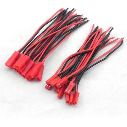 50 Pairs 2 Pin Connector Plug JST Cable Male/Female Connectors Wires Cables Rc Model Lipo Battery Helicopter FPV Quadcopter